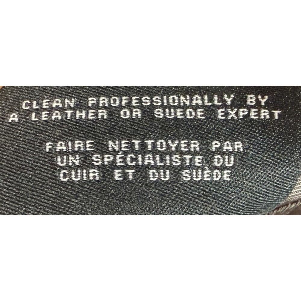 Cole Haan Lambskin Leather Moto Jacket Brown Gold Hardware Small - Picture 8 of 13